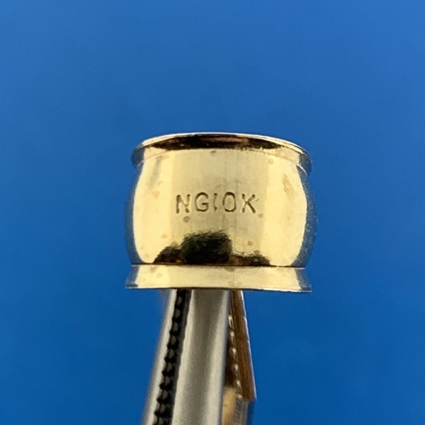 Designer 10K Yellow Gold Diamond Cut Textured Statement Cross Pendant