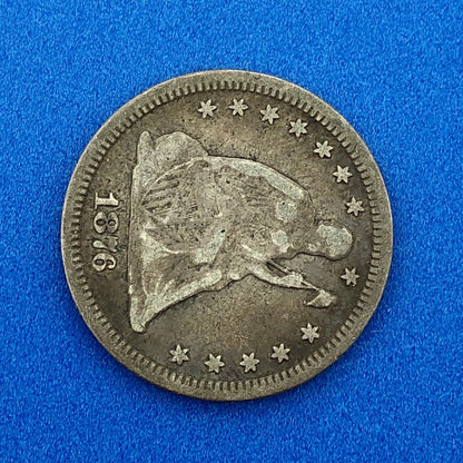 1876 P Silver Liberty Seated Quarter Dollar Type 1 Better Philadelphia Mint Coin