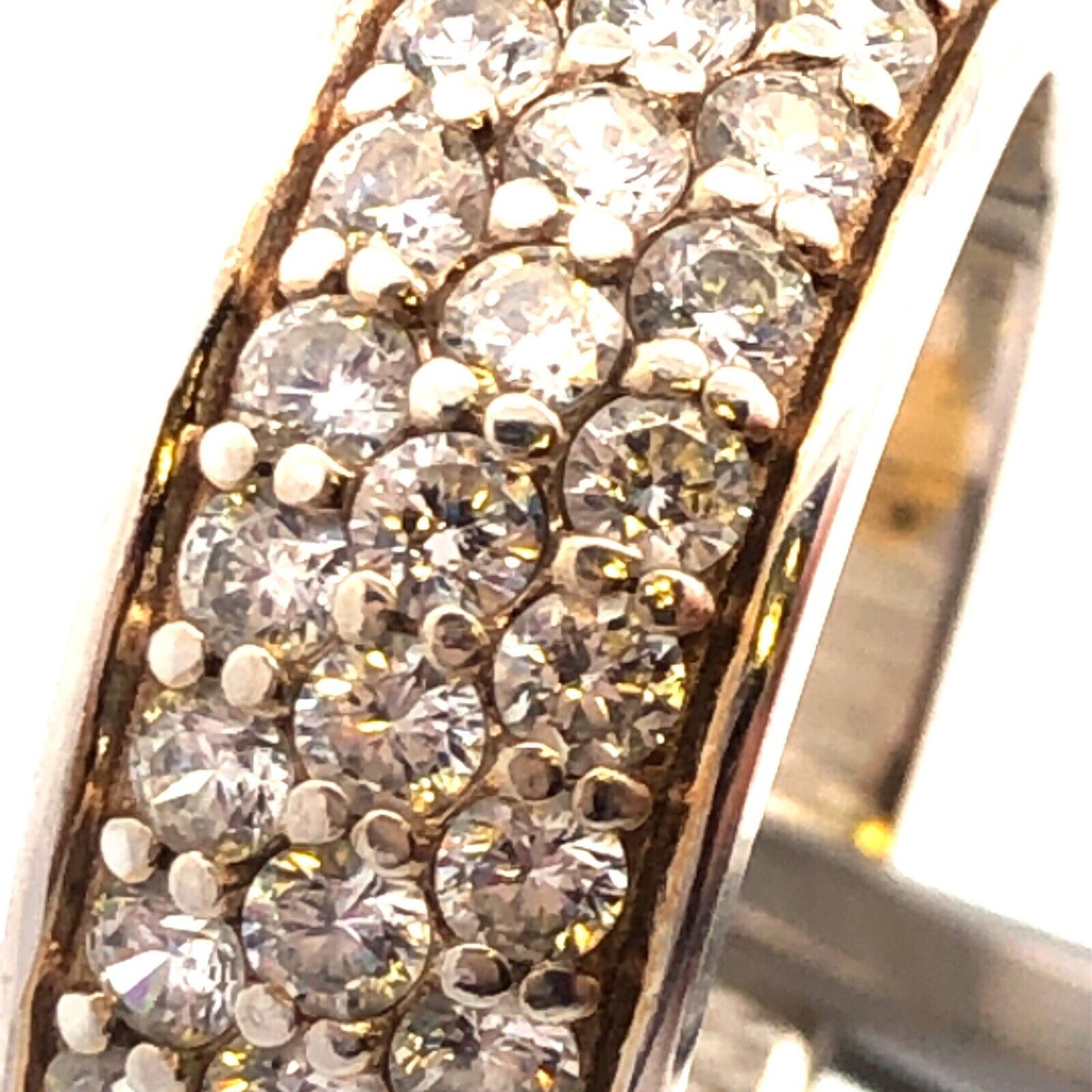 Sterling Silver Cubic Zirconia CZ Anniversary Eternity Wedding Band 925