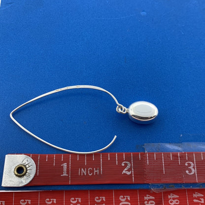 Designer Silpada Sterling Silver 925 Wire Drop Dangle Charm Hook Earrings