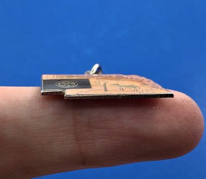 Sterling Silver State Charm - Nebraska