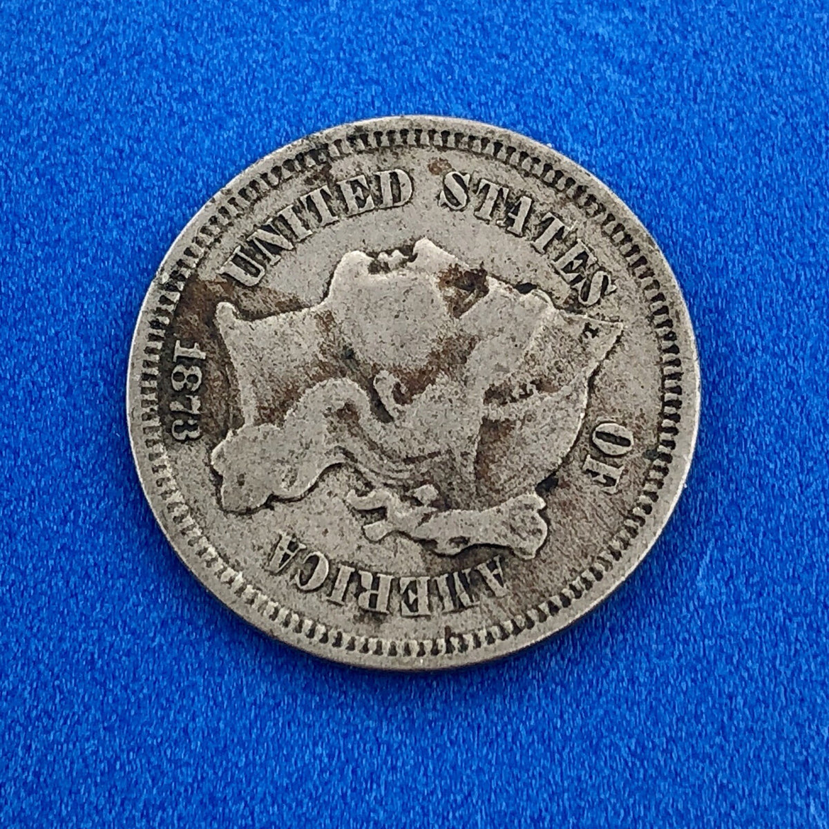 1873 P Nickel Three Cent Piece 3c Better Key Philadelphia Coin Very Good VG