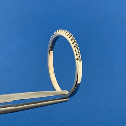 Designer 925 Sterling Silver Diamond Wedding Anniversary Eternity Band Ring