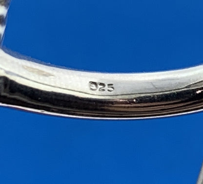 Designer 925 Sterling Silver Angel Wing Protection Love Harmony Symbol Ring