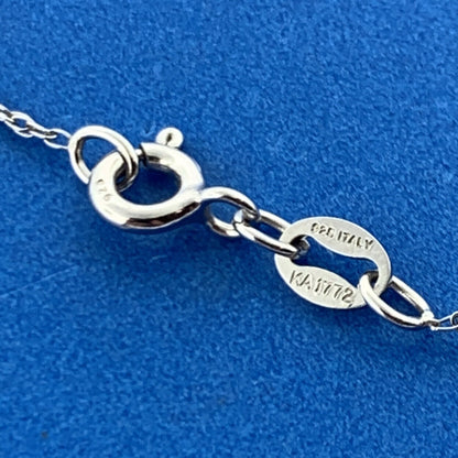 SUN 925 Sterling Silver Diamond Floral Drop Dangle Circle Pendant Necklace