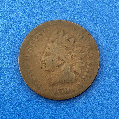 1879 P Indian Head One Cent Penny Type 3 Bronze Better Key Philadelphia Coin