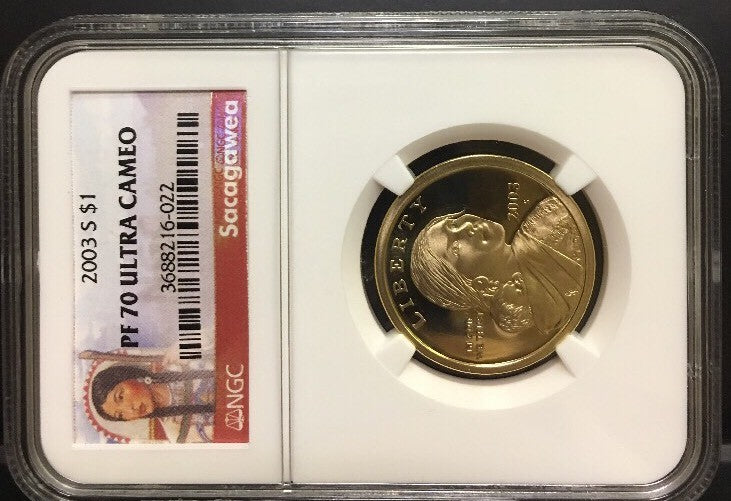 2003 S Sacagawea $1 NGC PF70 Ultra Cameo Red Label