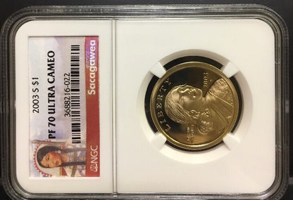 2003 S Sacagawea $1 NGC PF70 Ultra Cameo Red Label
