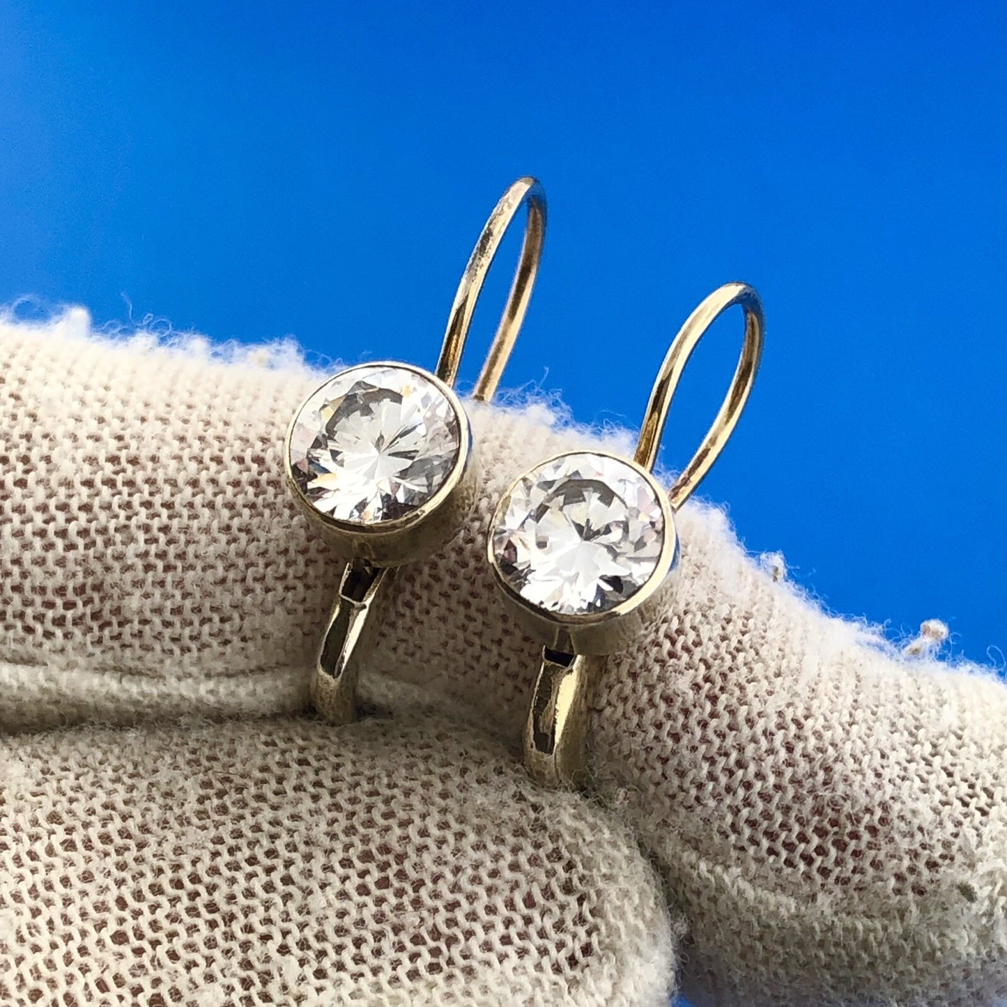 Wedding Perfect 925 Sterling Silver Cubic Zirconia Solitaire Drop Stud Earrings