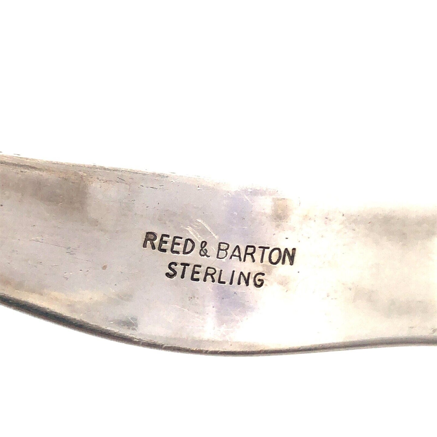 Vintage Reed & Barton 925 Sterling Silver Spoon Handle Open Cuff Bracelet