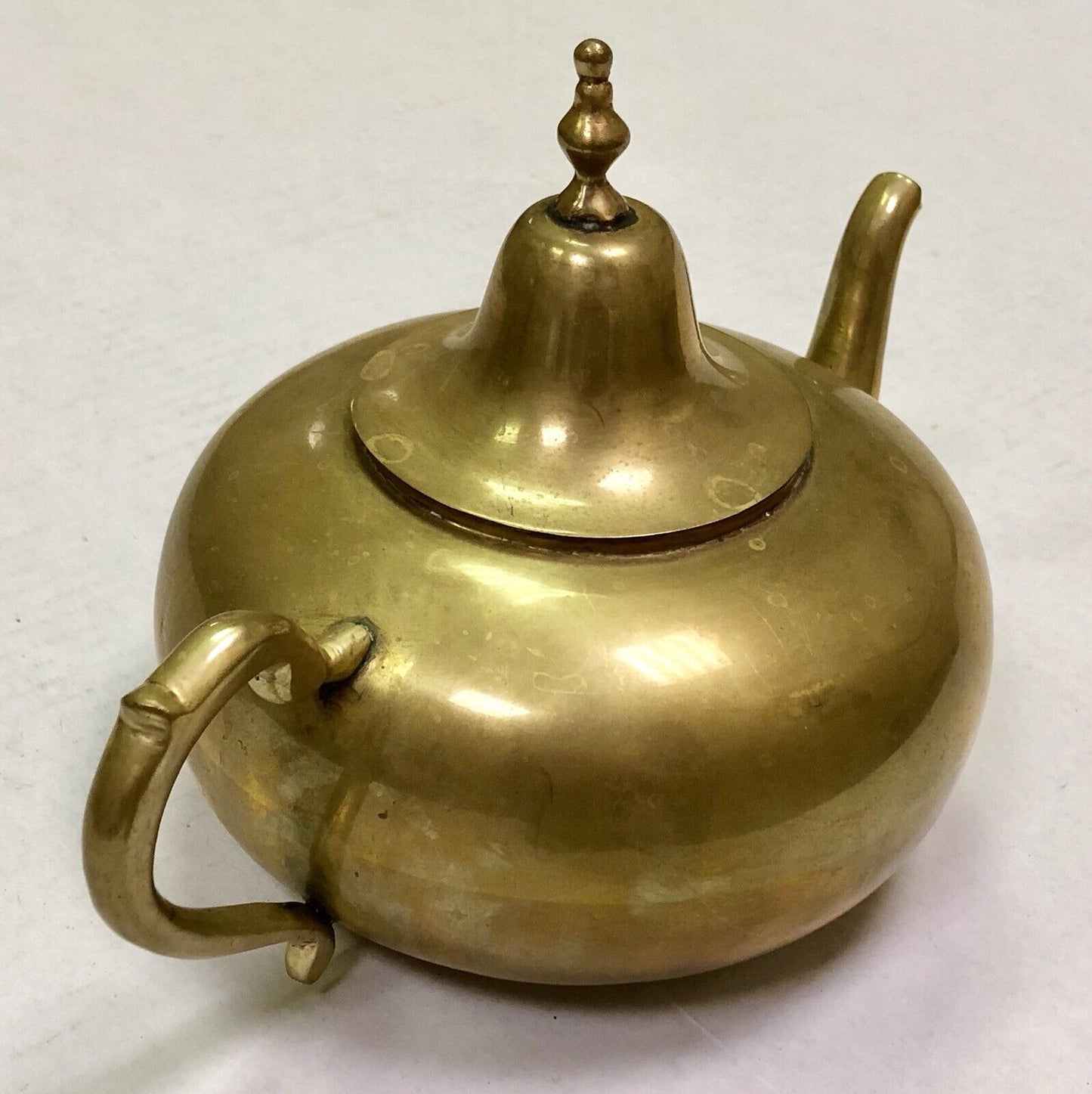 Hecho En Mexico Polished Finish Brass Teapot W/Lid Coffee Urn Creamer Sugar Set