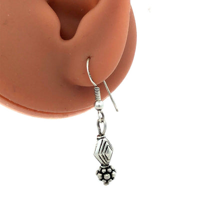 925 Sterling Silver Assymetrical Statement Drop Dangle Earrings
