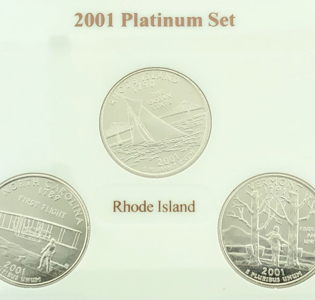 2001 P D State Quarter Collection Platinum Gold Philadelphia Denver 20 Coin Lot