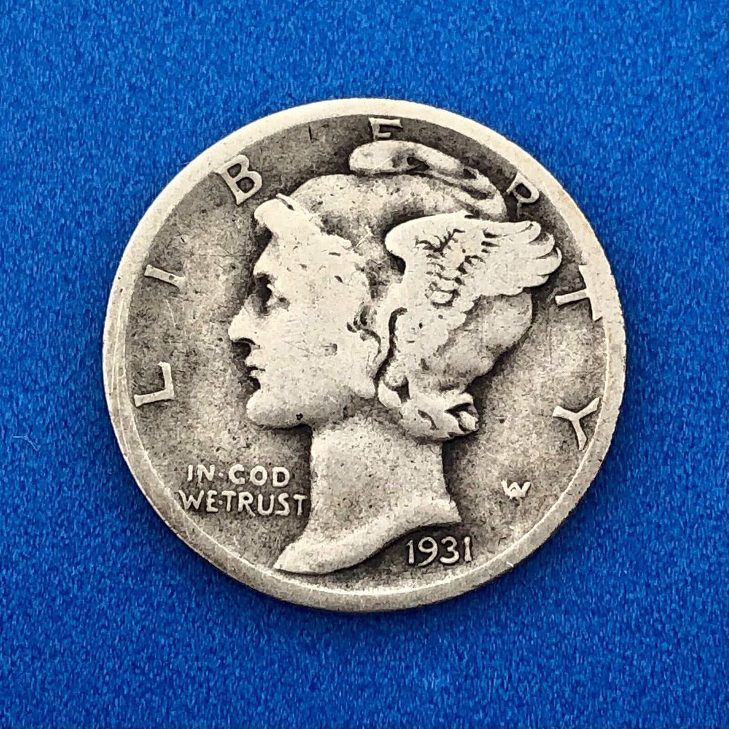 1931 D United States 90% Silver Mercury Dime Better Scarce Denver Mint Coin