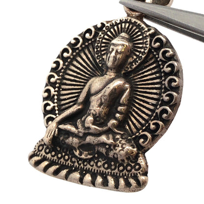 925 Sterling Silver Buddha Pagan Gods Detailed Pendant