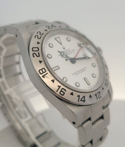 Rolex Oyster Perpetual Date Explorer II White Dial 42mm Steel Men's Watch 16570