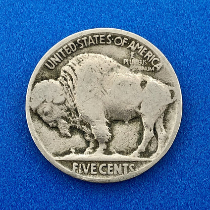 1921 P Indian Head Buffalo Nickel 5c Mixed Date Mint Mark Four Coin Lot