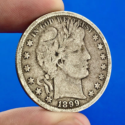 1899 P Barber Silver Half Dollar 50c Better Rare Key Philadelphia Mint Coin