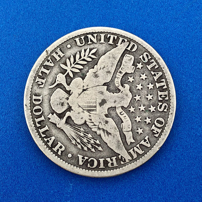 1909 P Silver Barber Half Dollar Better Key Date New Orleans Coin Rare Scarce