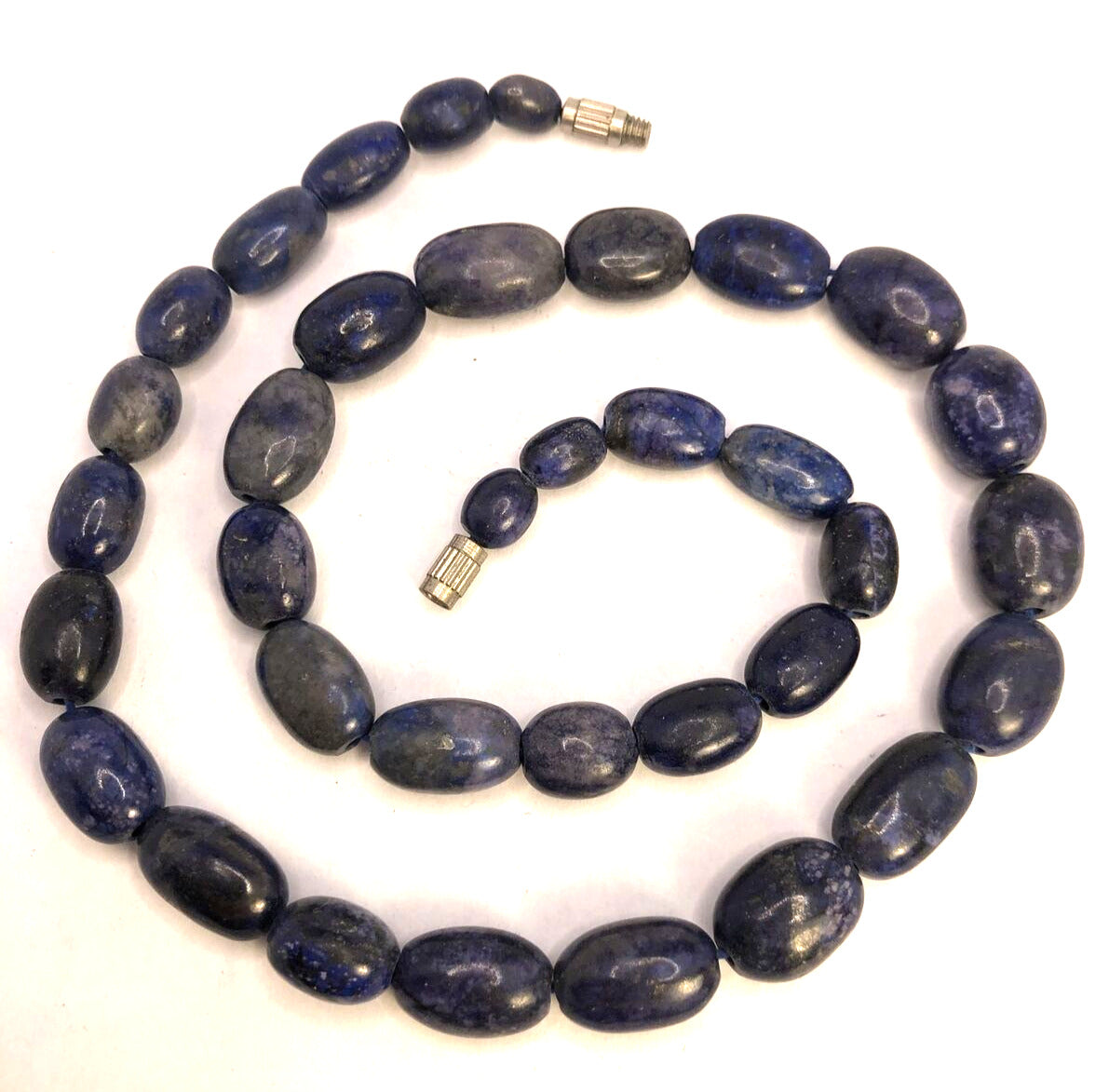 Vintage Lapis Lazuli Vision Truth Awareness Worry Beaded Necklace