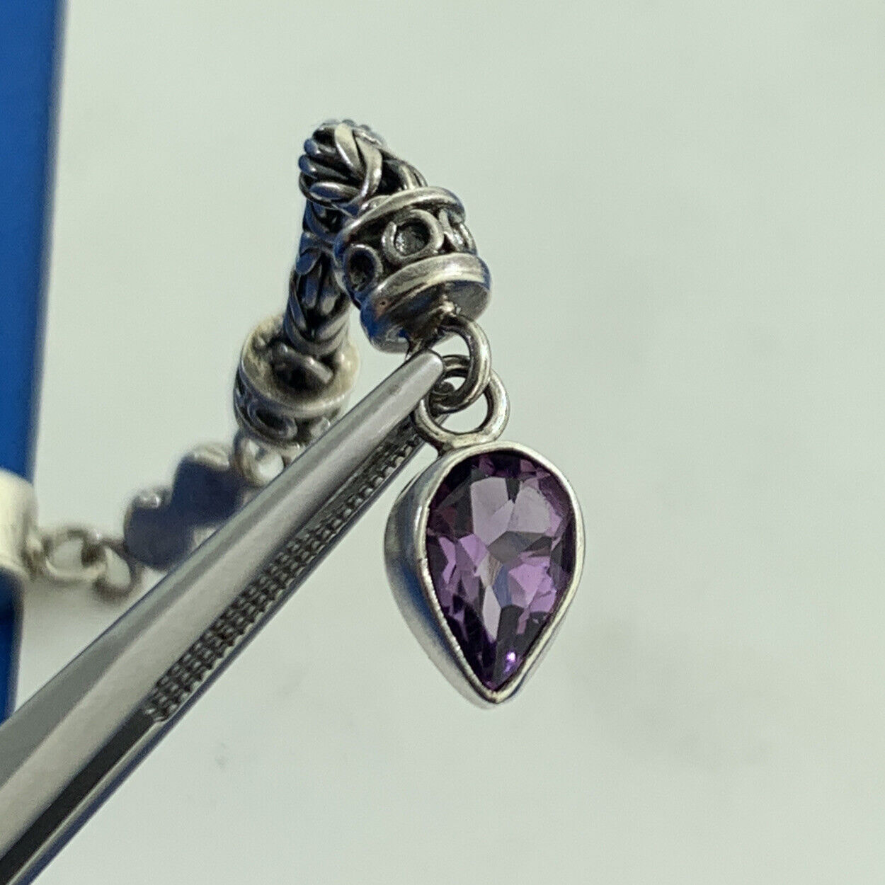 Peridot and Amethyst 925 Sterling Silver Round Chain Dangle Stud Earrings