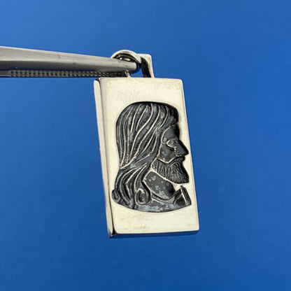 Vintage Hayward 925 Sterling Silver Jesus Messiah I Am A Methodist Pendant Charm
