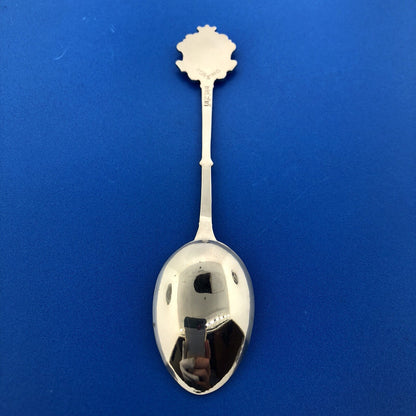 Vintage Foreing EPNS Enamel Silver Tone Scotland Souvenir Spoon