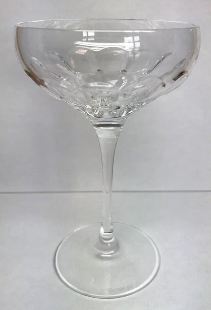 Vintage Waterford Tall Sherbet Champagne Pedestal Glass Elegant Bar Stemware