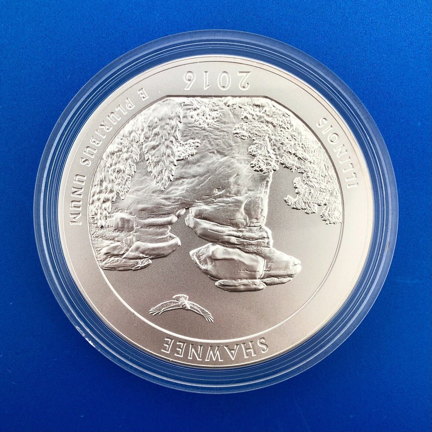 2016 America The Beautiful 5 Oz 999 Silver Shawnee Burnished Collectors OMP/COA