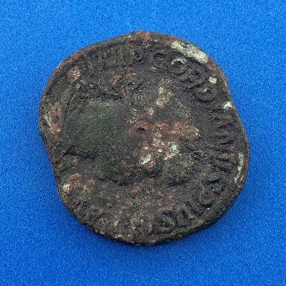 238-244 Gordian III Bronze Sestertius Victory Reverse Ancient Roman Coin