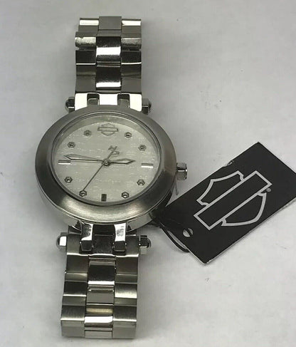 By Bulova Harley-Davidson Womens Stainless Steel Watch 76L171 New in Box W/Tags