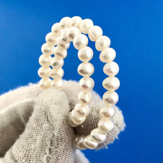 Estate 14K Yellow Gold Pearl Wedding Bridal June Anniversary Sweet 16 Bracelet