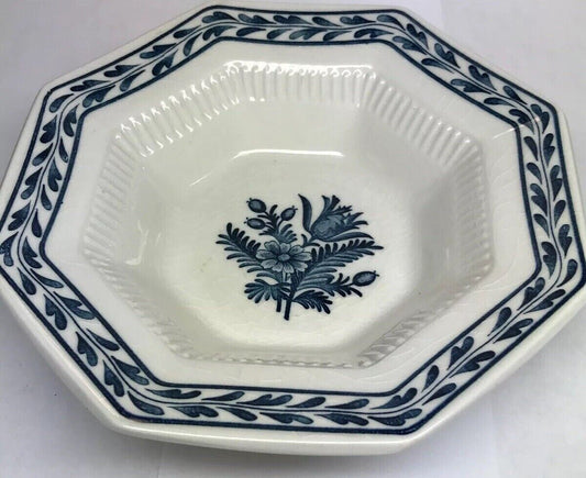 Vintage Interpace Blue Tulip Japan Independence Ironstone Small Fruit Bowl