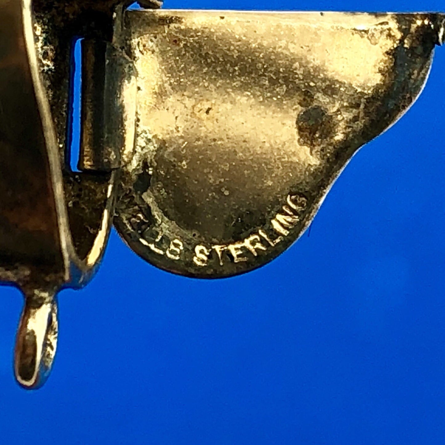 Vintage Wells Sterling Silver 925 Gold Wash Grand Baby Piano Movable Charm