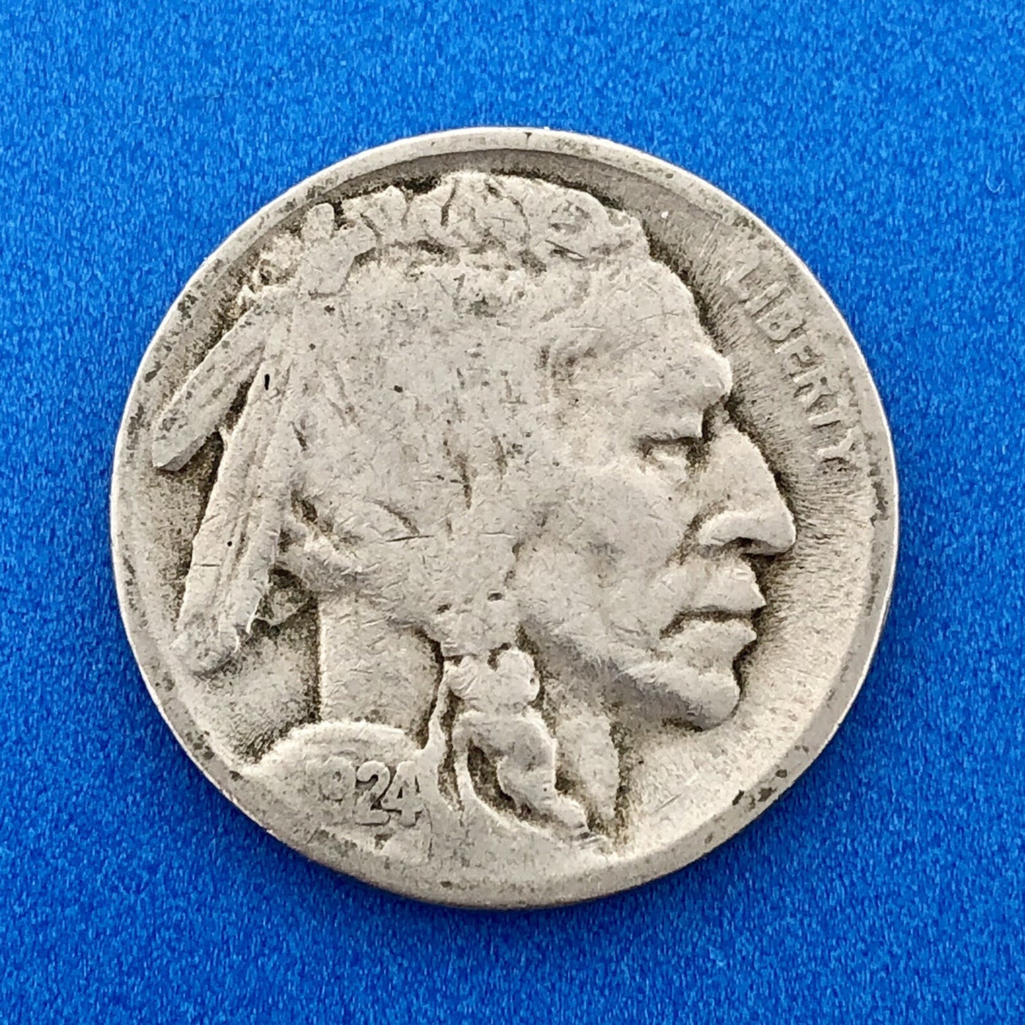 1921 P Indian Head Buffalo Nickel 5c Mixed Date Mint Mark Four Coin Lot