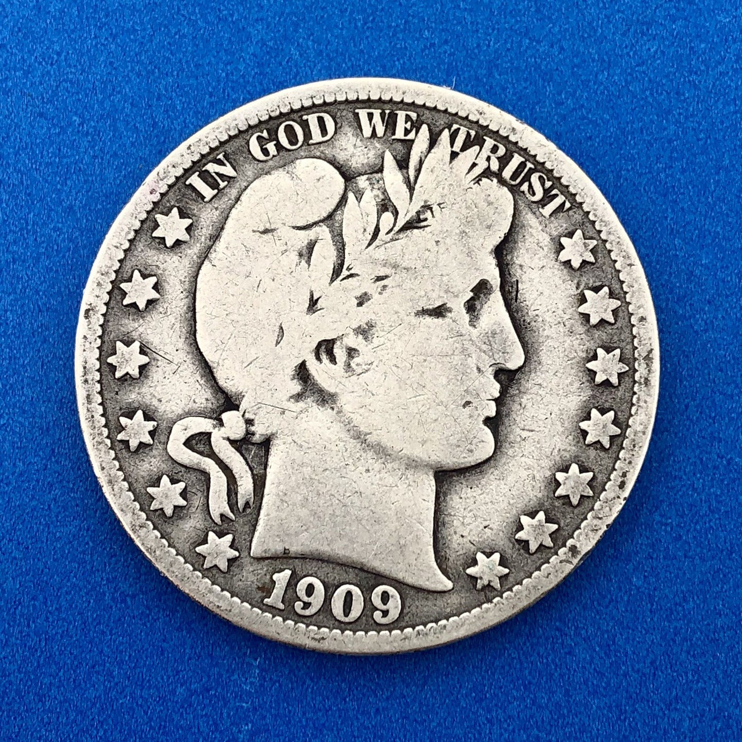 1909 P Silver Barber Half Dollar Better Key Date New Orleans Coin Rare Scarce