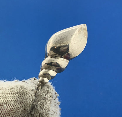 Vintage 925 Sterling Silver Conch Sea Shell Ocean Beach Life Drop Pendant