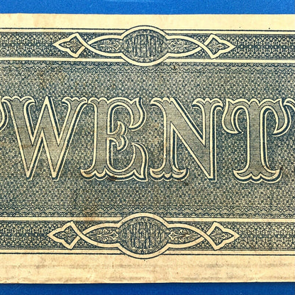 1864 $20 Twenty Dollars Confederate States of America CSA Last Issue T-67 Curren
