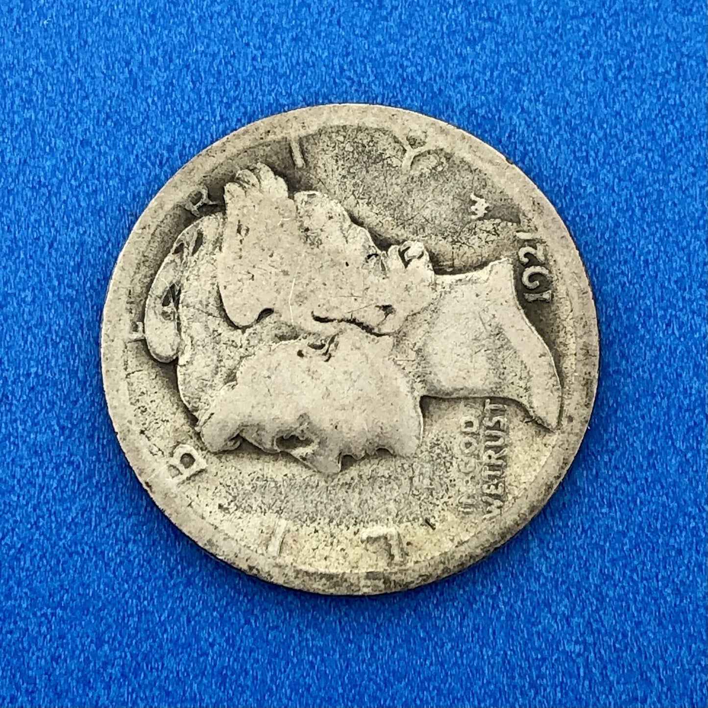 1921 P United States 90% Silver Mercury Dime Key Date Scarce Philadelphia Coin