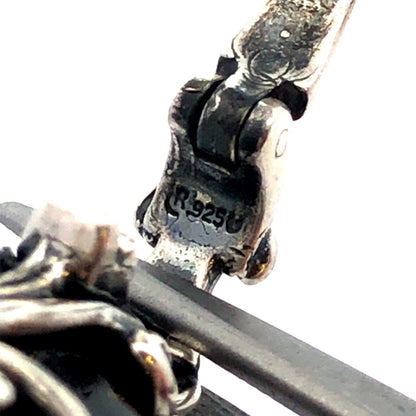 Carolyn Pollack R Moon 925 Sterling Silver Onyx Teardrop Scroll Enhancer Pendant