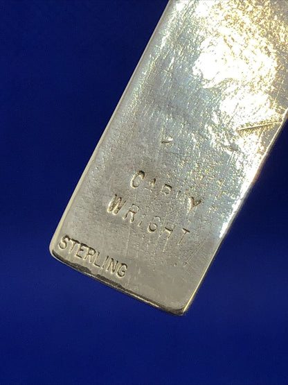 Artist Carly Wright 925 Sterling Silver Multi-Color Enamel Pendant