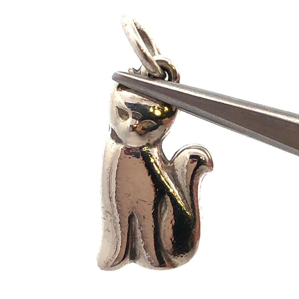 James Avery JA 925 Sterling Silver Pet Cat Charm Pendant