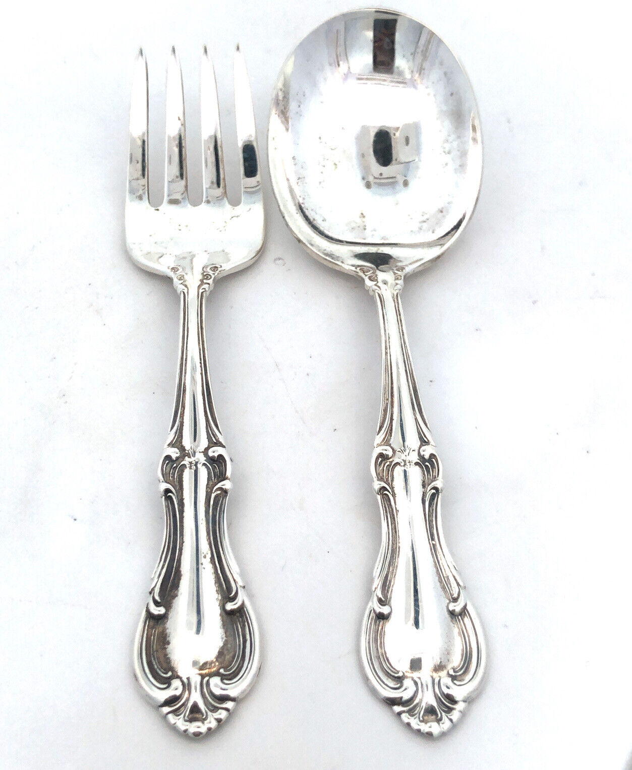 International Silversmiths 925 Sterling Silver Joan Of Arc 2 Piece Baby Set