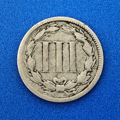 1868 P Nickel Three Cent Piece 3c Better Key Rare Scarce Philadelphia Coin