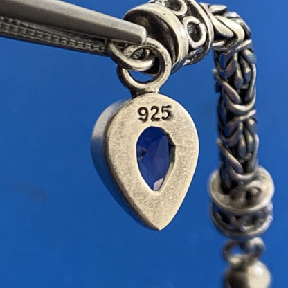 Peridot and Amethyst 925 Sterling Silver Round Chain Dangle Stud Earrings