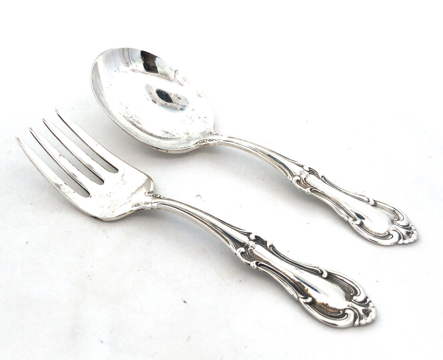 International Silversmiths 925 Sterling Silver Joan Of Arc 2 Piece Baby Set