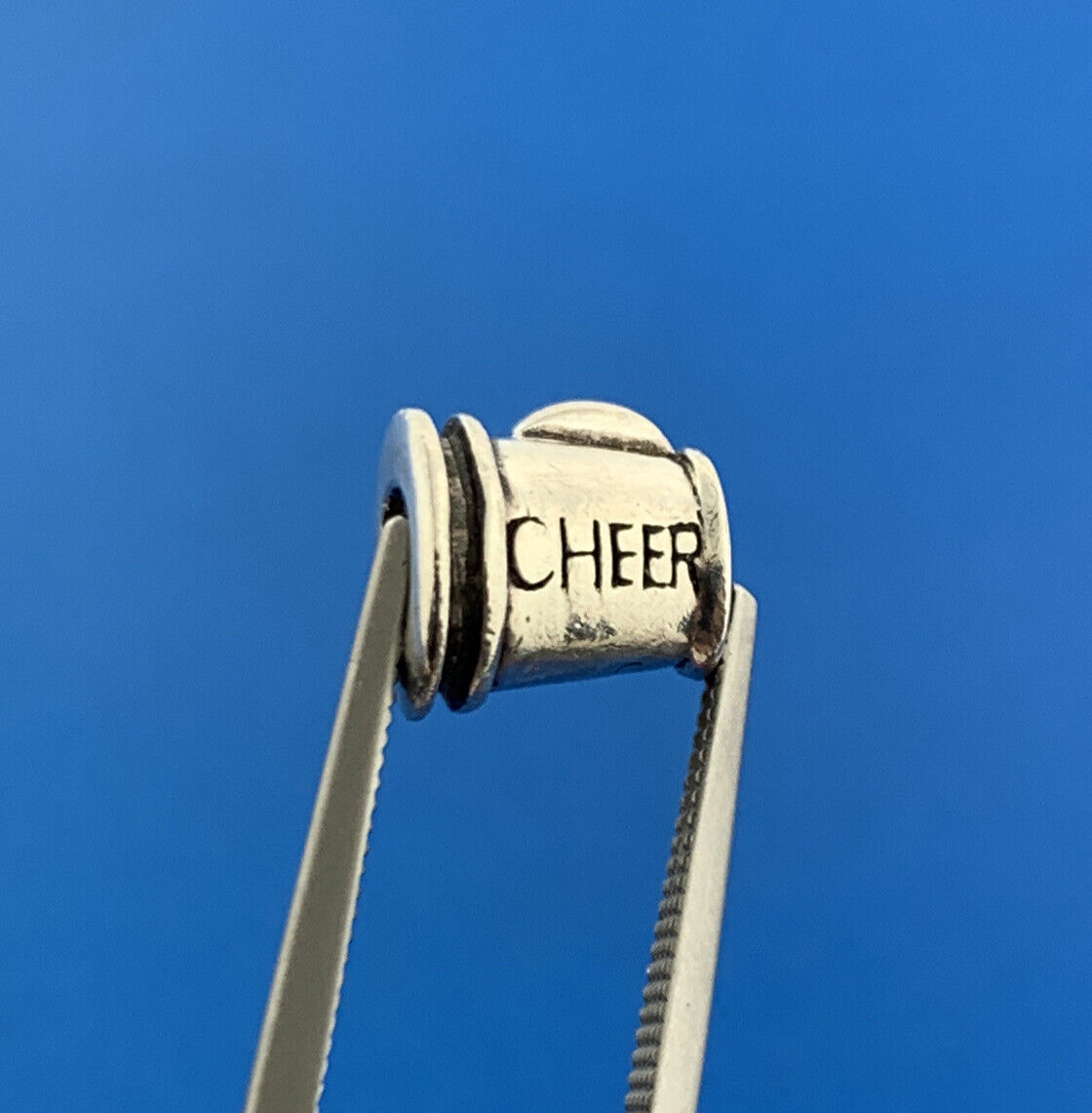 Authentic CHAMILIA Sterling Silver 925 Cheer Megaphone Slide Bracelet Bead Charm