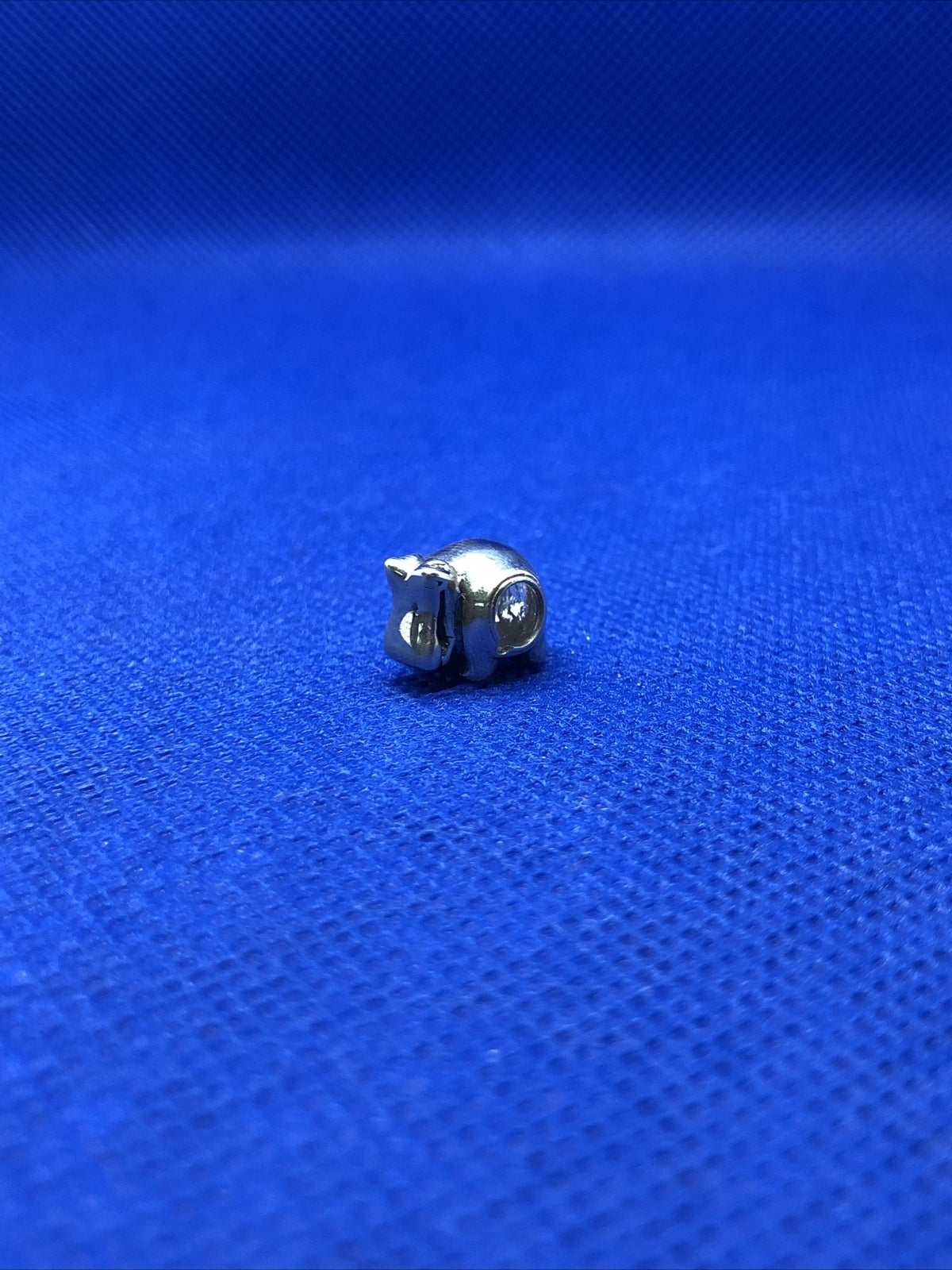 Authentic KALIA 925 Sterling Silver Hippopotamus Hippo Zoo Slide Bracelet Charm