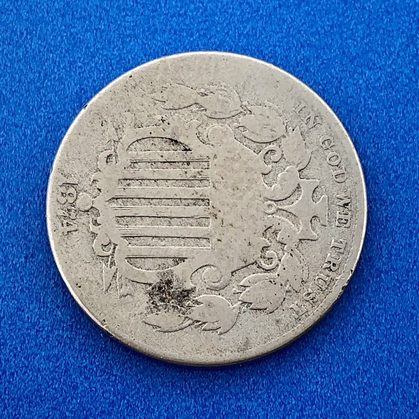 1874 P Shield Nickel Variety 2 Scarce Rare Better Key Philadelphia Mint Coin