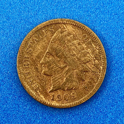1909 S Indian Head One Cent Penny Type 3 Bronze Better Key San Francisco Coin